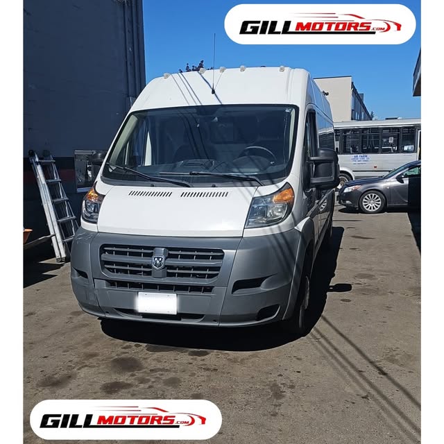 White commercial van outside, from Gill Motors Instagram